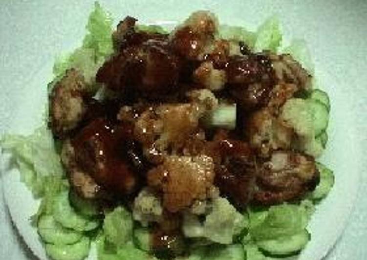 Recipe of Ultimate Chicken &amp; Cauliflower in Barbecue Sauce with Lemon Flavoring