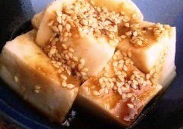 Step-by-Step Guide to Prepare Any-night-of-the-week Genuine Sesame Tofu with Yuzu Pepper Paste