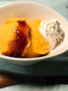 A picture of Easy Kabocha Pudding with Ready Made Pudding Mix.