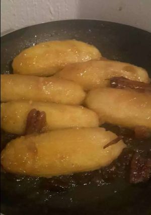 Una foto de Postre de plátano