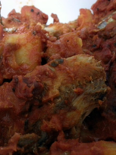 A picture of Sardine Sambal (Singaporean dish with an Indian twist).