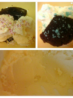 A picture of Vanilla ice cream.