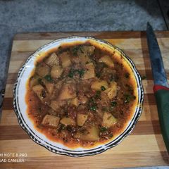 A picture of Punjabi Shalgam/ Turnip Ki Sabzi.