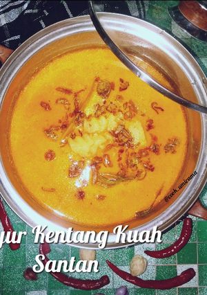 Foto resep Sayur kentang kuah santan