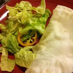 A picture of Creamy shrimp pita.