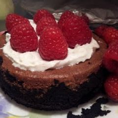 A picture of Mini Chocolate Cheesecake for Two.