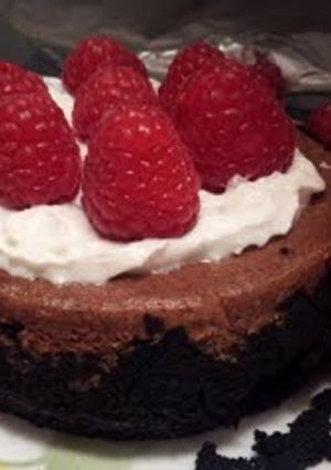 A picture of Mini Chocolate Cheesecake for Two.