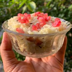 A picture of Dadpe poha.