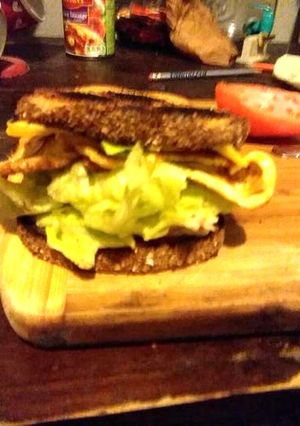 Una foto de Sándwich saludable