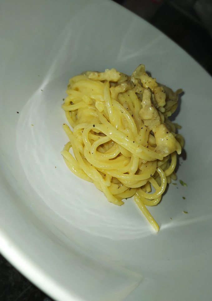 Una foto de Espaguetis carbonara