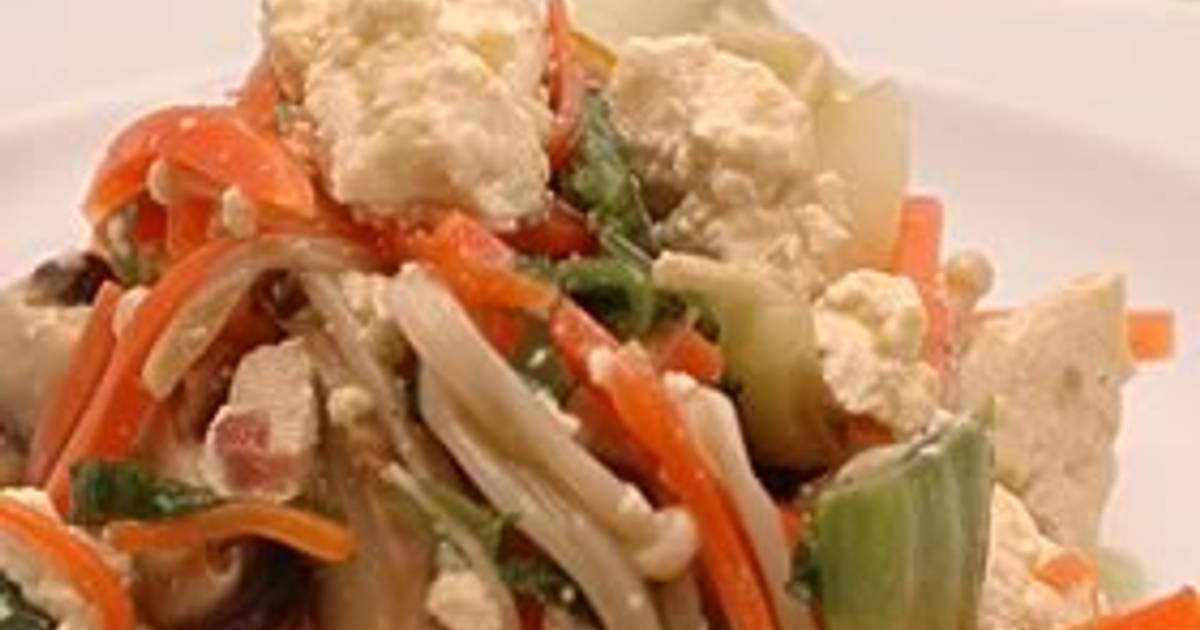 Bok Choy and Shiitake Mushroom with Mashed Tofu Recipe by cookpad.japan