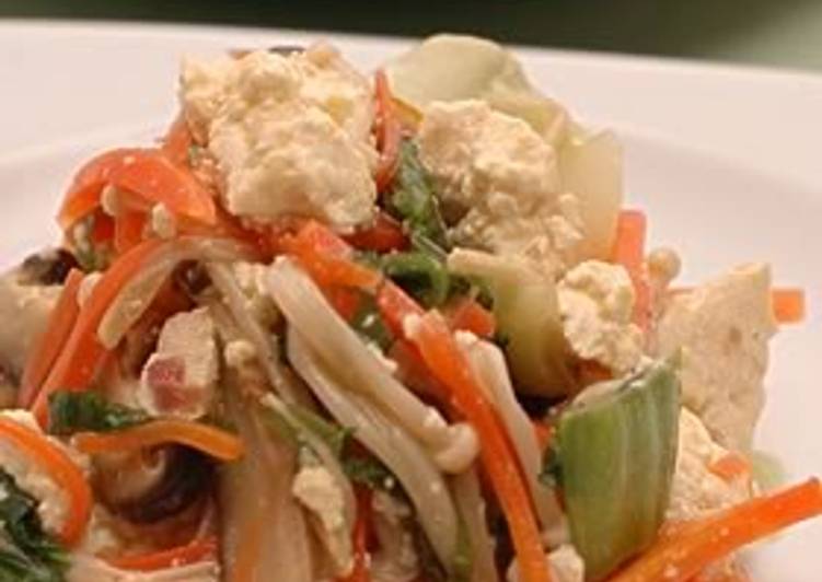 Recipe of Any-night-of-the-week Bok Choy and Shiitake Mushroom with Mashed Tofu