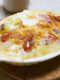 Sweet Potato & Wiener Gratin