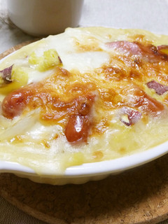 A picture of Sweet Potato & Wiener Gratin.