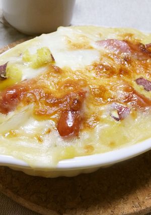 A picture of Sweet Potato & Wiener Gratin.
