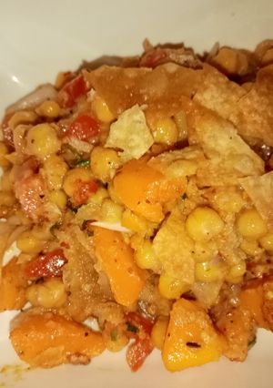 A picture of Chana chat.