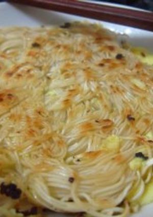 外酥內軟麵線煎 的食譜成品照片