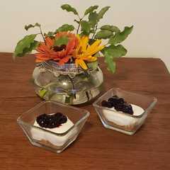 Una foto de Postre queso, sin azúcar y sin horno