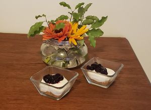 Una foto de Postre queso, sin azúcar y sin horno