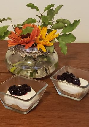 Una foto de Postre queso, sin azúcar y sin horno
