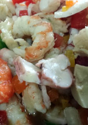 A picture of Elisa's Seafood Salad.