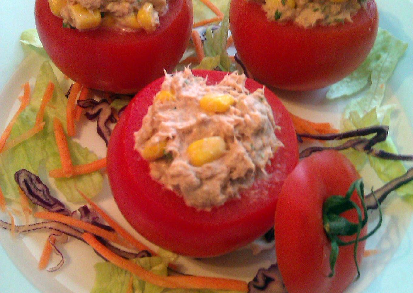 Vickys Picnic Tuna Stuffed Tomatoes GF DF EF SF NF NF: