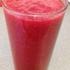 A picture of Paw paw, Red apples, Water melon and frozen Pineappe Smoothie.