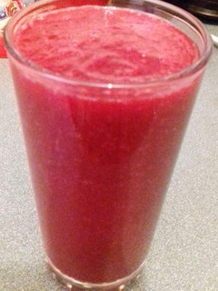 A picture of Paw paw, Red apples, Water melon and frozen Pineappe Smoothie.