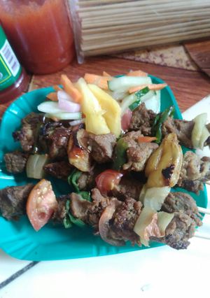 Foto resep Sate ala "chicken kathi" India