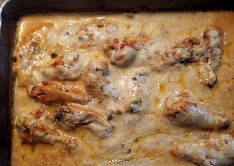 How to Prepare Homemade Cream of mushroom Spicy chicken
