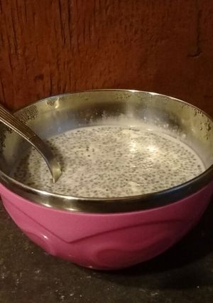 Una foto de Pudding de chía tibio⤴