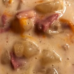 A picture of Potato and Ham Soup.