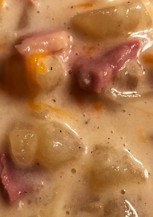 A picture of Potato and Ham Soup.