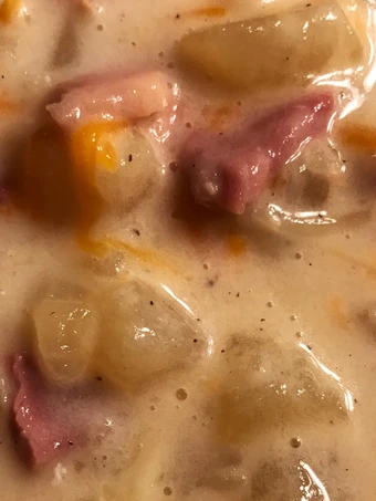Easy Steps to Prepare Recipes Potato and Ham Soup the  Makes Drooling So Delicious.