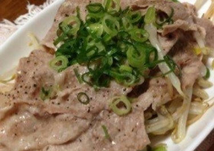 Money Saving &amp; Low Calorie! Steamed Pork and Bean Sprouts