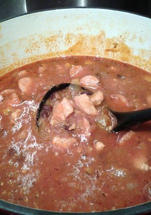 A picture of Hj's Posole.