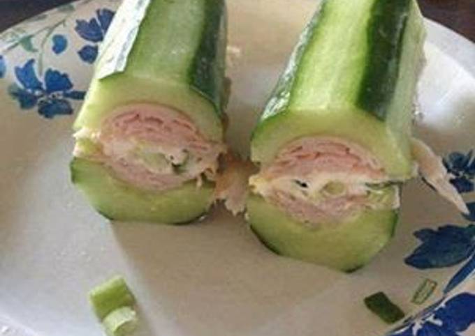 Recipe of Favorite Cream cheese cucumber boat