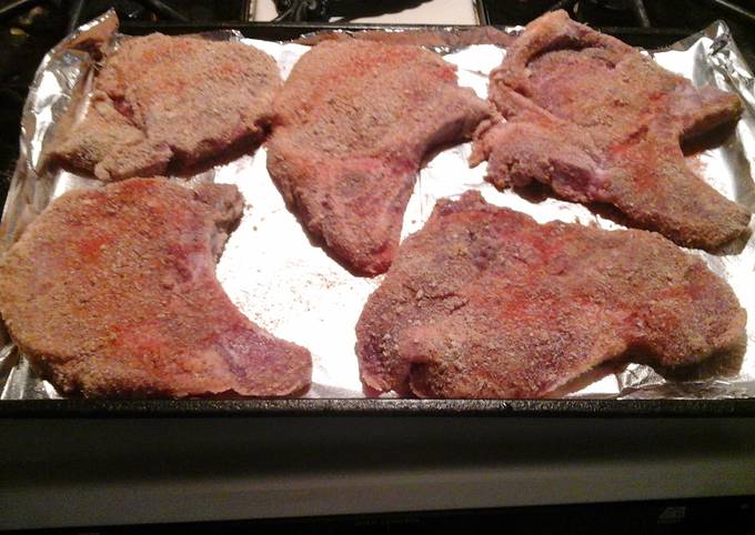 Baked pork chops