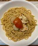 Prawn Spaghetti with Tom Yum Goong 冬蔭功蝦肉意粉