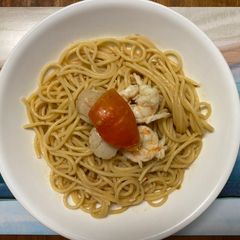 A picture of Prawn Spaghetti with Tom Yum Goong 冬蔭功蝦肉意粉.