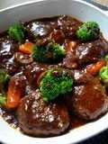 Delicious Hamburgers Simmered In Demi-glace Sauce