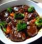 Recipe Delicious Hamburgers Simmered In Demi-glace Sauce the  Makes Drooling Makes you drool