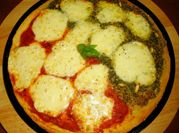A picture of bread pizza