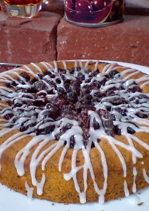 A picture of Cranberry & Poppy Seed Cake.