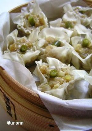 A picture of Yummy Scallop and Bamboo Shoots Shumai.