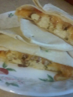 A picture of Breakfast wraps.