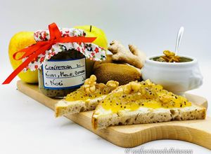 Foto di Confettura di kiwi mele zenzero e noci Facile