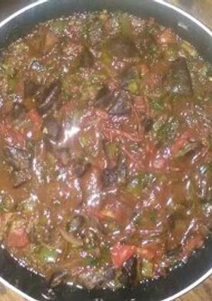 A picture of Kenyan Liver Stew.