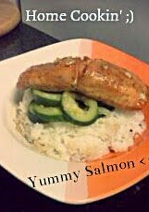 A picture of Baked Brown Sugar Glazed Salmon.