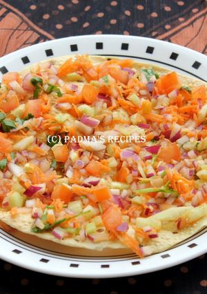 A picture of Masala Papad.